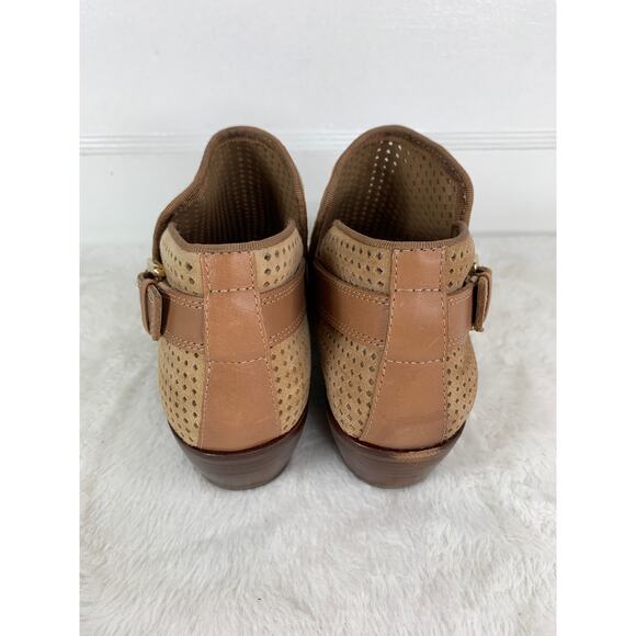 Sam Edelman Paula Perforated Leather Buckle Ankle Western Boots Size 5M - Picture 3 of 10